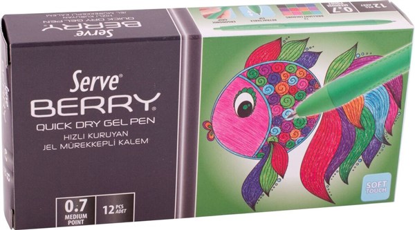 Serve Berry Jel Kalem (0.7 mm) // Yeşil