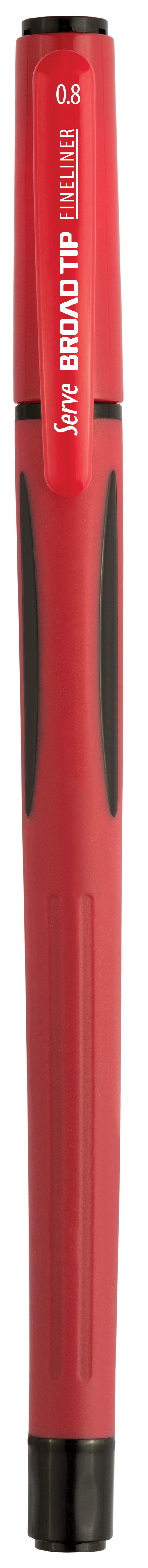 Serve Broad Tip Fineliner Kalem // Kırmızı