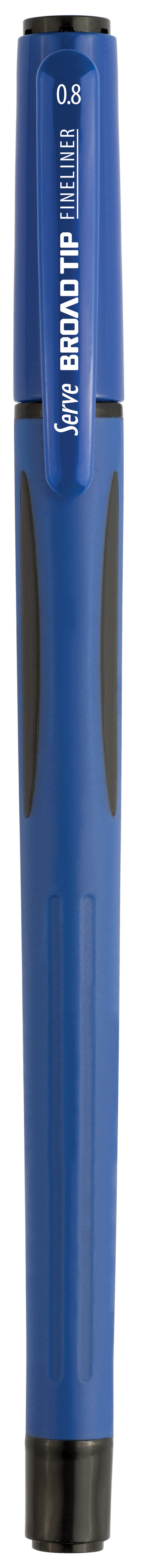 Serve Broad Tip Fineliner Kalem // Koyu Mavi