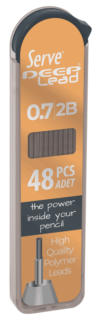 Serve Deep Mekanik Kalem Ucu (0.7 mm) 2B // Hardal Sarısı