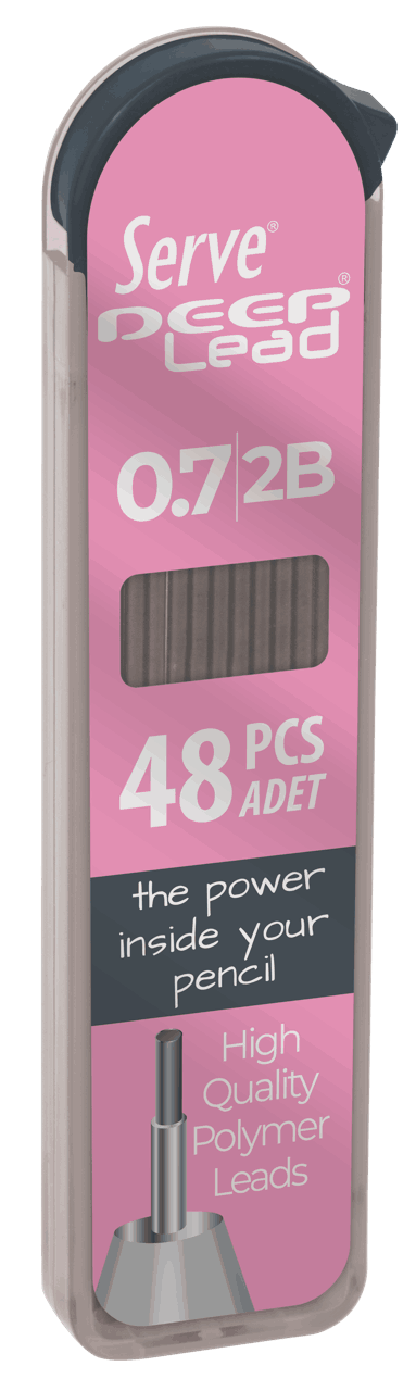 Serve Deep Mekanik Kalem Ucu (0.7 mm) 2B // Şeker Pembe