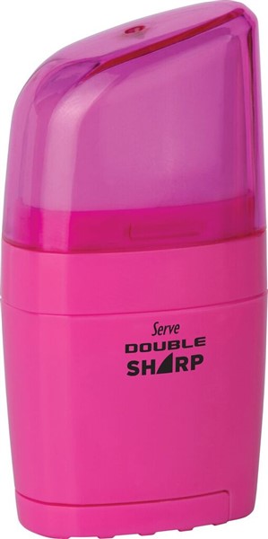 Serve Double Sharp Silgi + Kalemtıraş // Pembe
