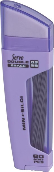 Serve Double Min + Kurşun Kalem Ucu - Silgi (0.5 mm) // Lavanta