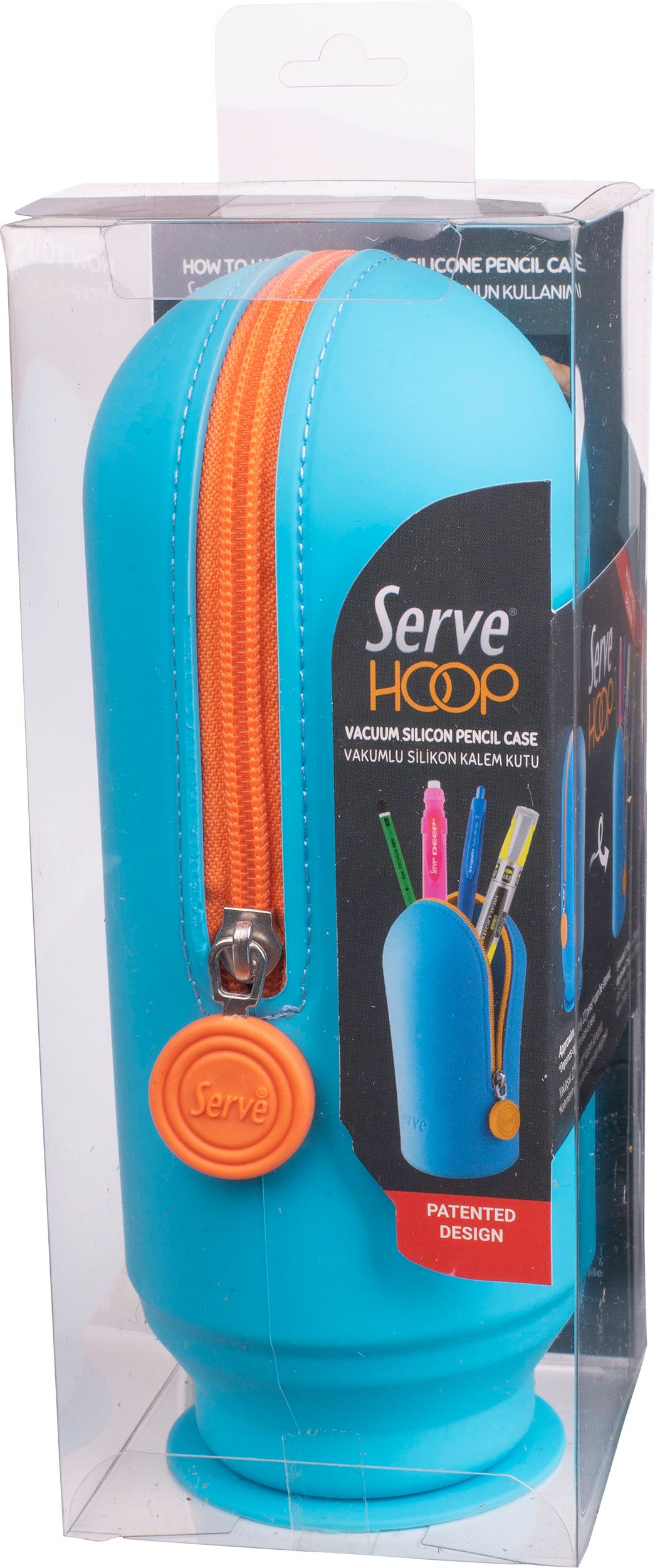 Serve Hoop Kalem Kutu // Fosforlu Mavi