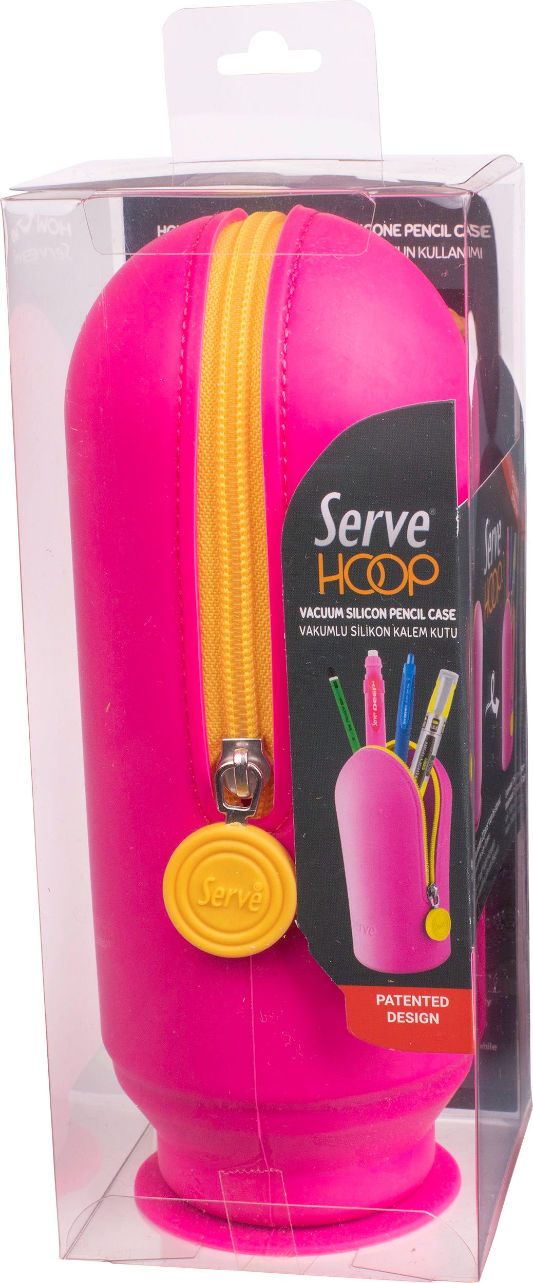 Serve Hoop Kalem Kutu // Fosforlu Pembe