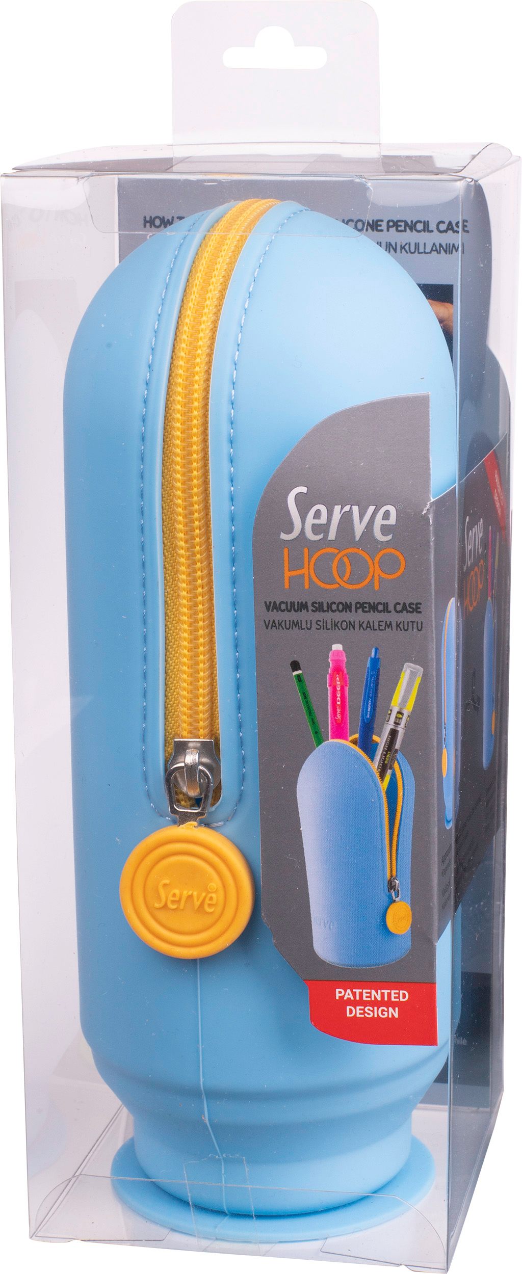 Serve Hoop Kalem Kutu // Gök Mavi