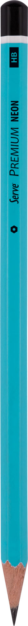 Serve Premium Kurşun Kalem // Fosforlu Mavi
