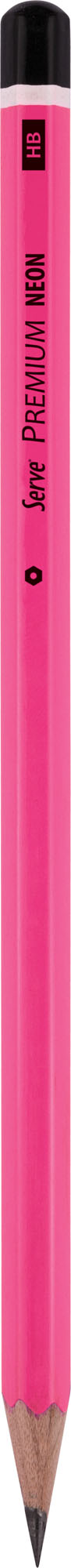 Serve Premium Kurşun Kalem // Fosforlu Pembe