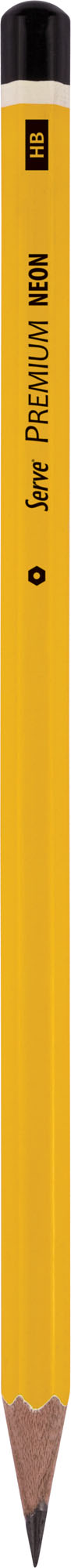 Serve Premium Kurşun Kalem // Fosforlu Sarı