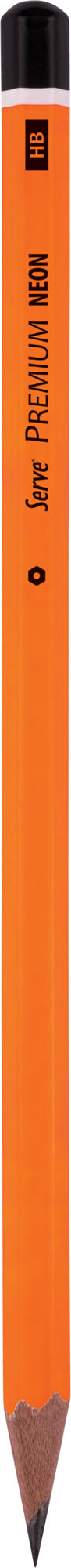 Serve Premium Kurşun Kalem // Fosforlu Turuncu