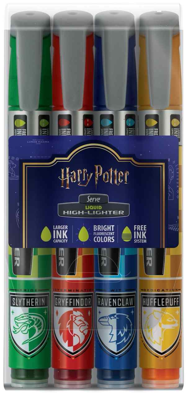 Serve Likit Kalem Harry Potter Damalı Blister (4 Adet)