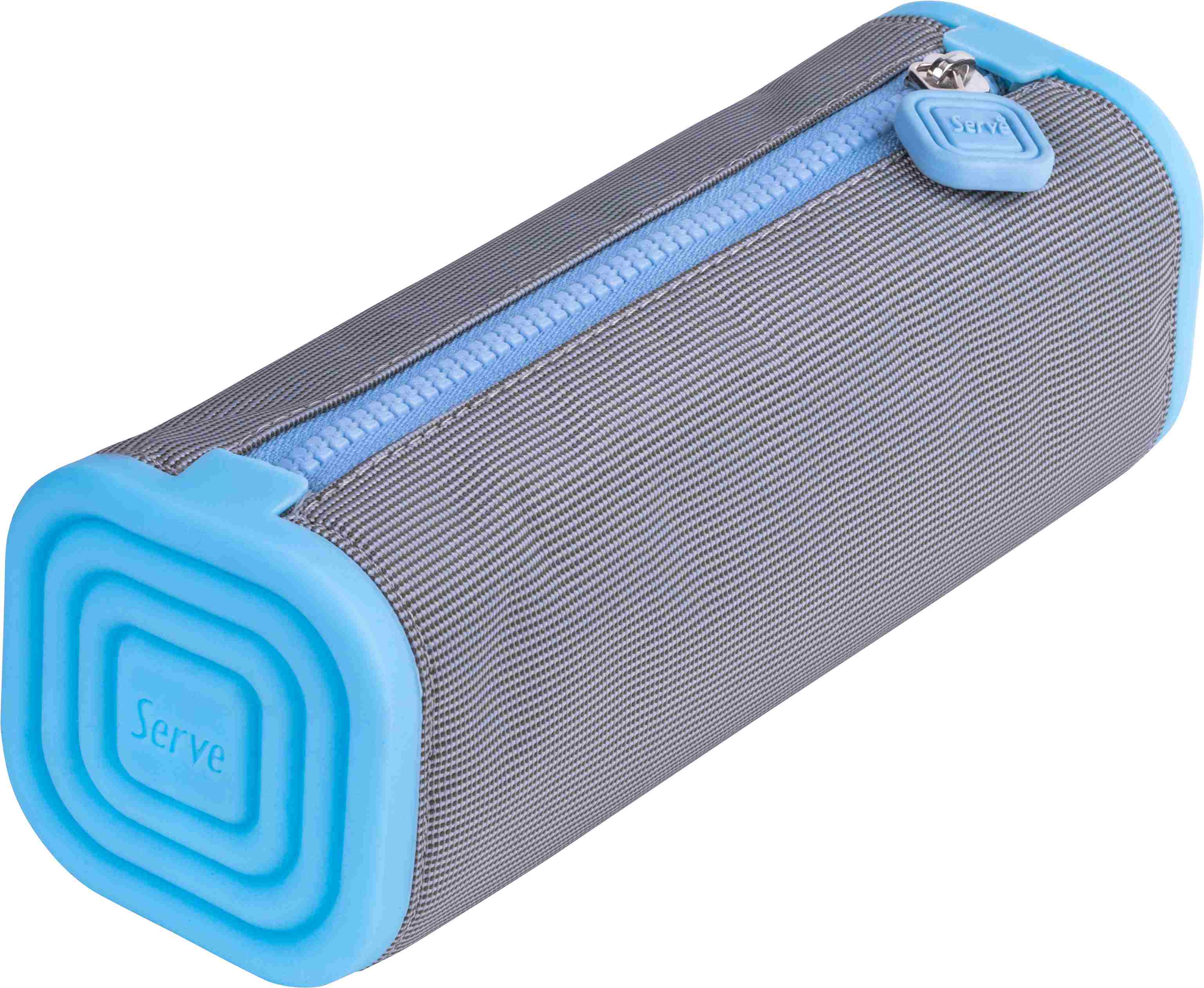 Serve Prismo Kare Kalem Kutu // A&ccedil;ık Gri - G&ouml;k Mavi