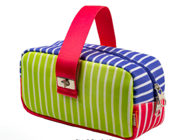 Serve S-Case Kilitli &Ccedil;anta // Renkli &Ccedil;izgili B