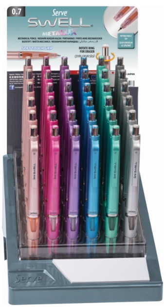 Serve Swell Mekanik Kurşun Kalem Metalik (36 Adet)