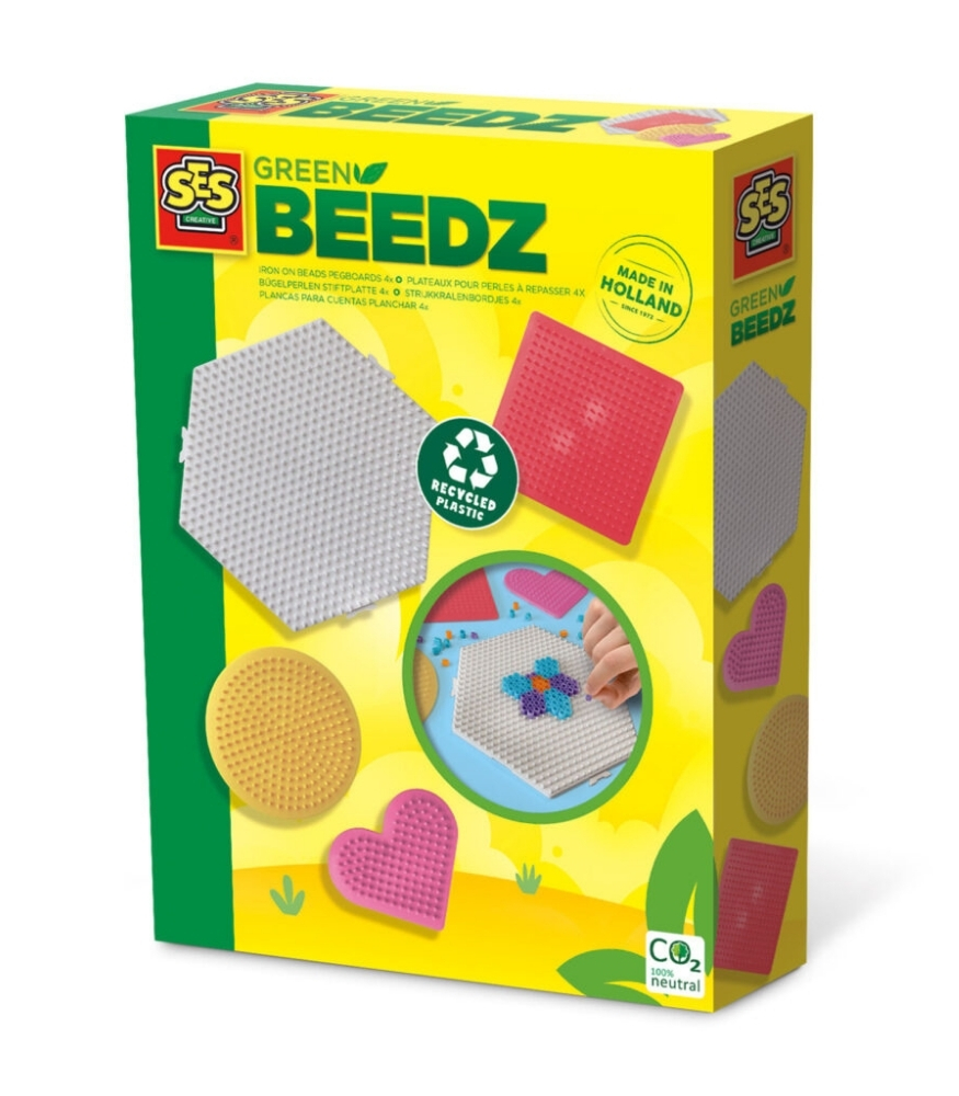 Ses Creative Green Beedz Eko Ütü Boncuk Panoları // 4 x Pano