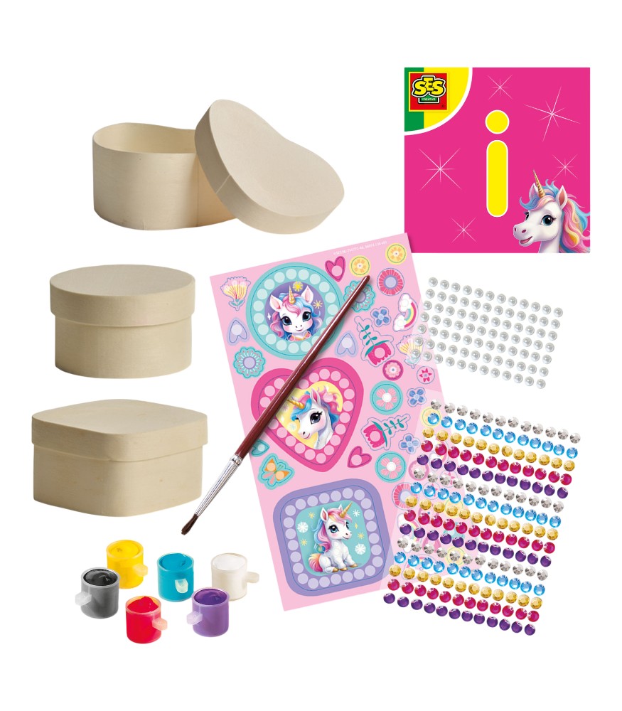 Ses Creative Ahşap M&uuml;cevher Kutusu Dekore Etme // Unicorn