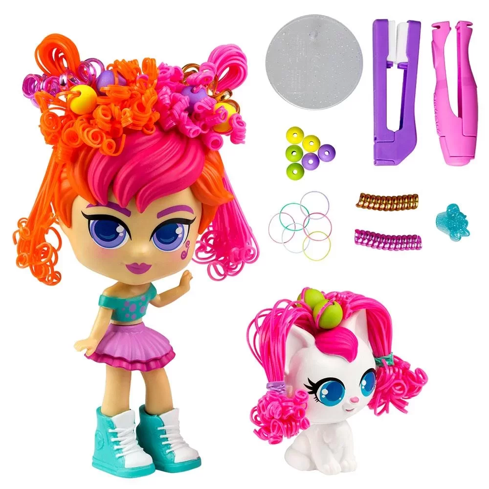 Silverlit Curli Girls Bebek ve Hayvan (2 Adet) // Mei Li - Lulu