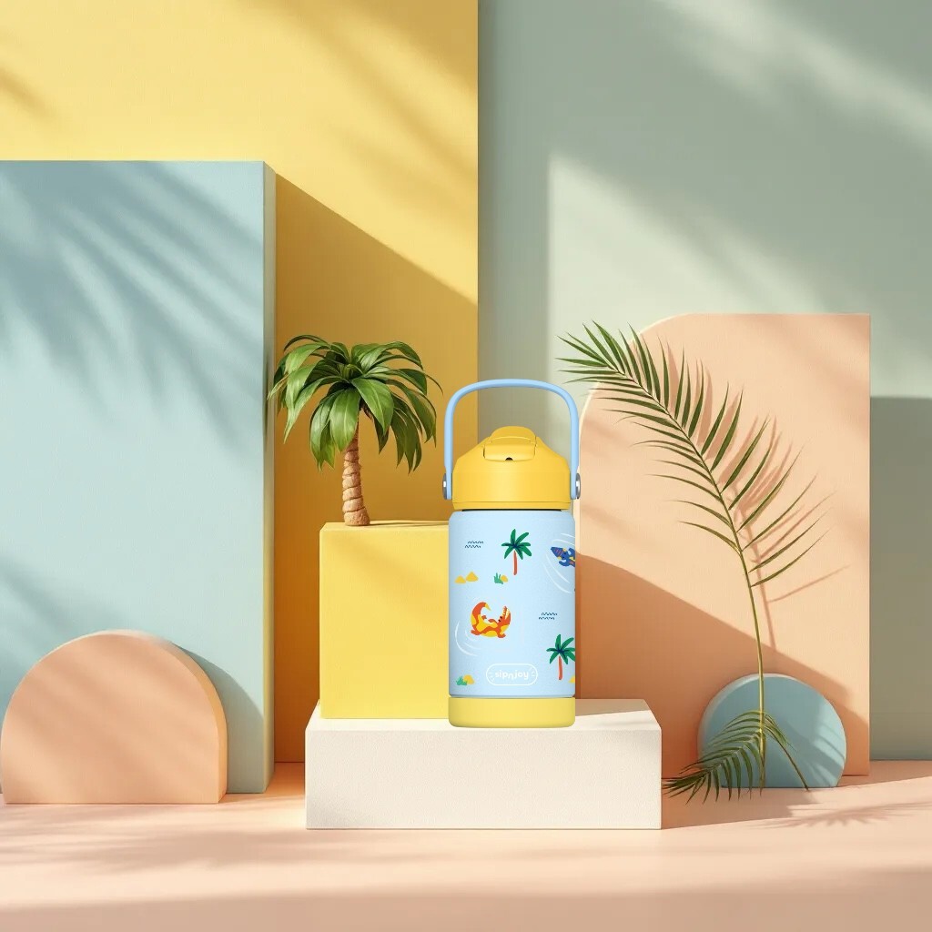 Sipnjoy FlipSip Çocuk Su Termosu (360 ml) // Snappy Croc