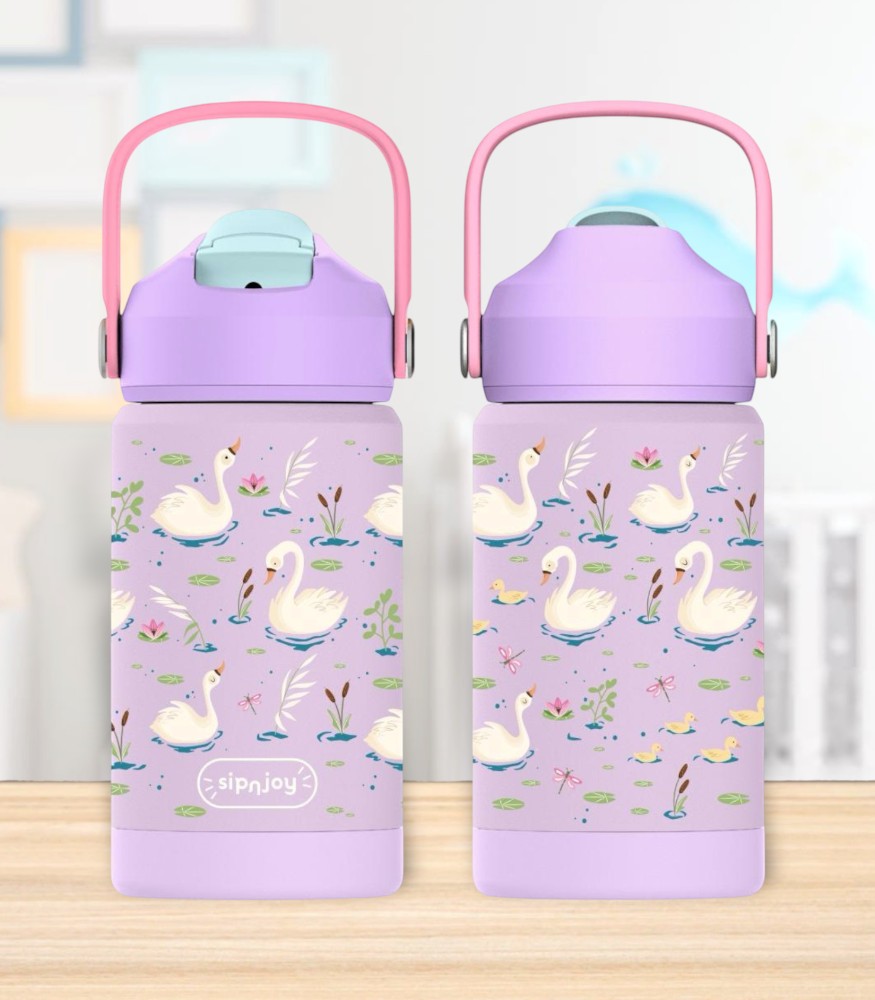 Sipnjoy FlipSip &Ccedil;ocuk Su Termosu (360 ml) // Swan Harmony