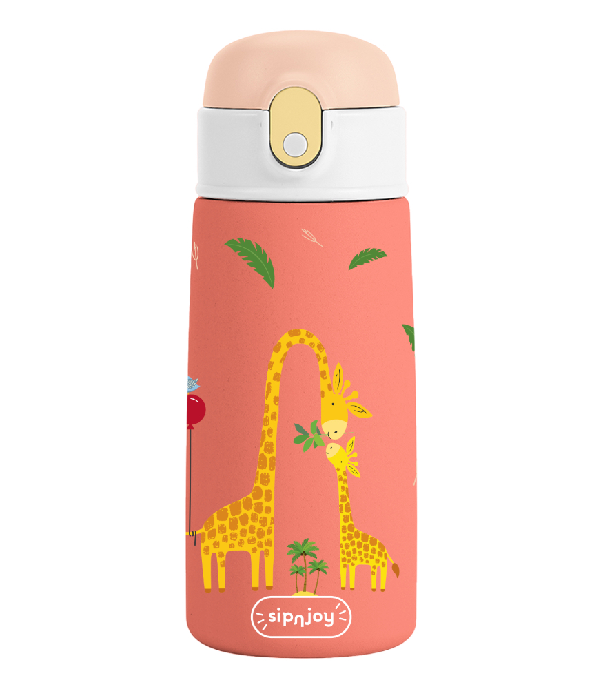 Sipnjoy SipSquad Çocuk Su Termosu (480 ml) // Giggle Giraffe