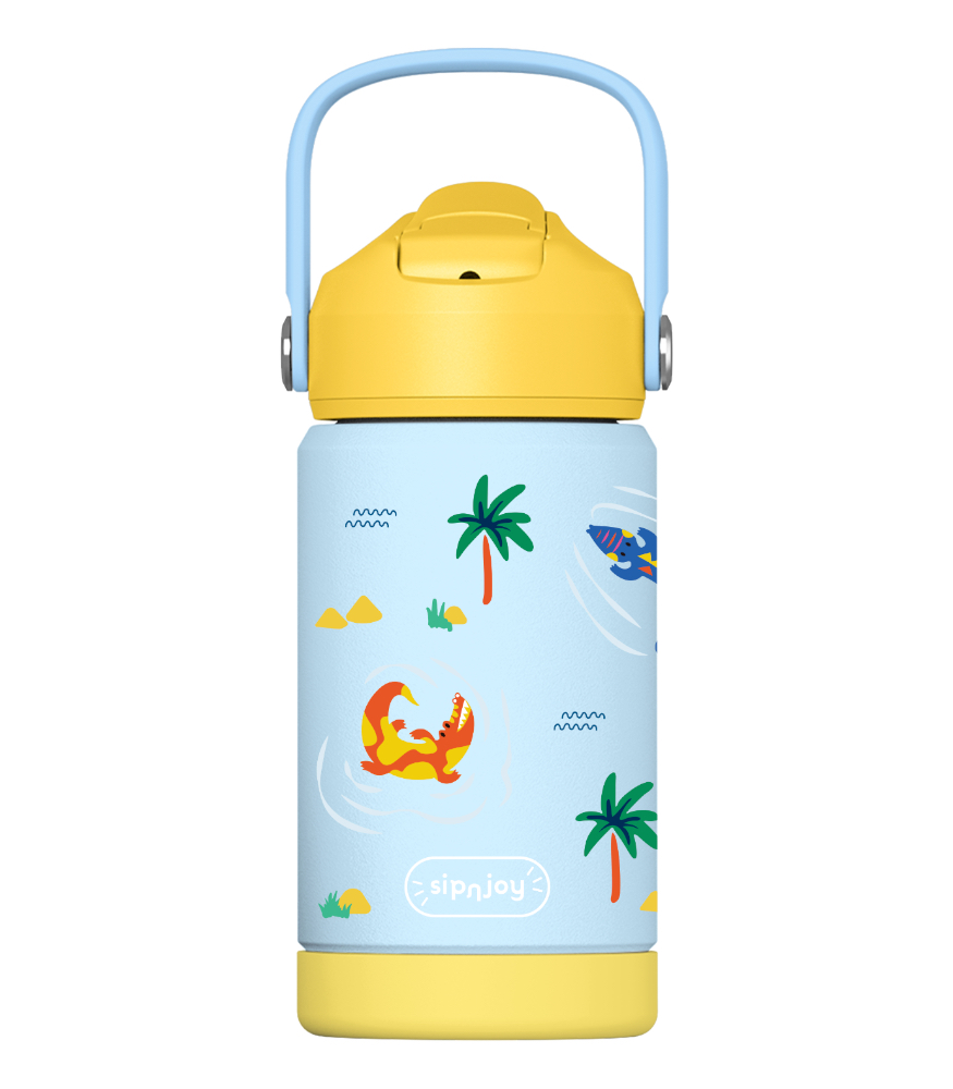 Sipnjoy FlipSip Çocuk Su Termosu (360 ml) // Snappy Croc