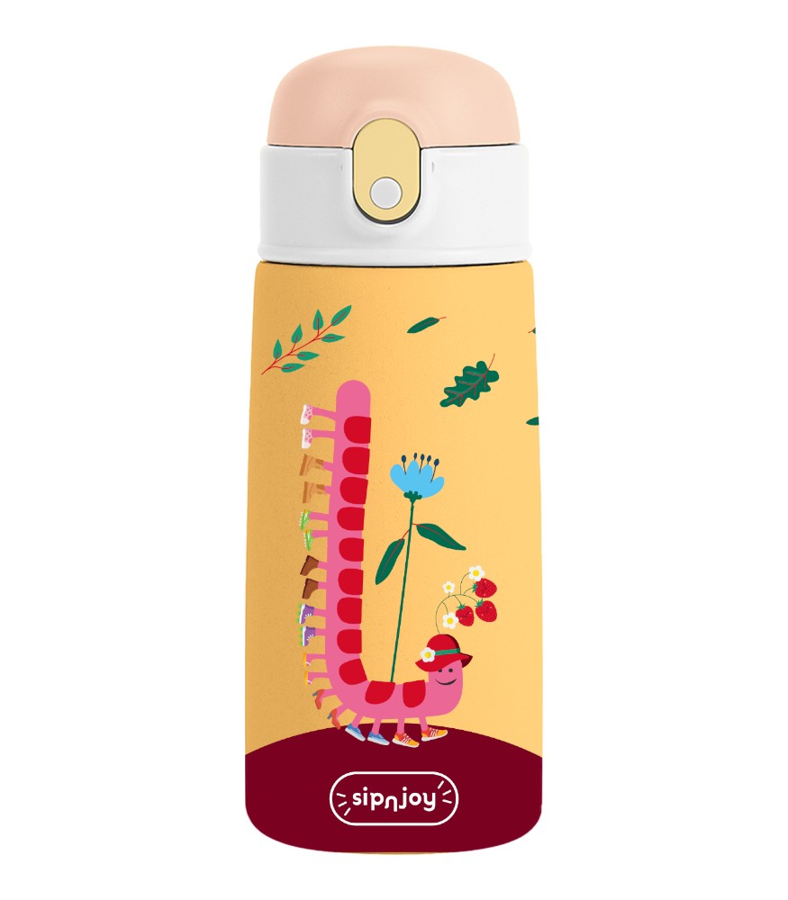Sipnjoy SipSquad &Ccedil;ocuk Su Termosu (480 ml) // Twisty Joy