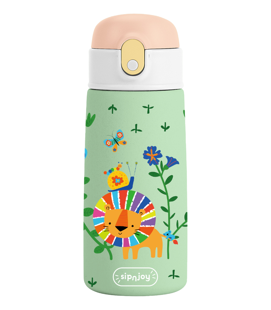 Sipnjoy SipSquad Çocuk Su Termosu (480 ml) // Lively Roar