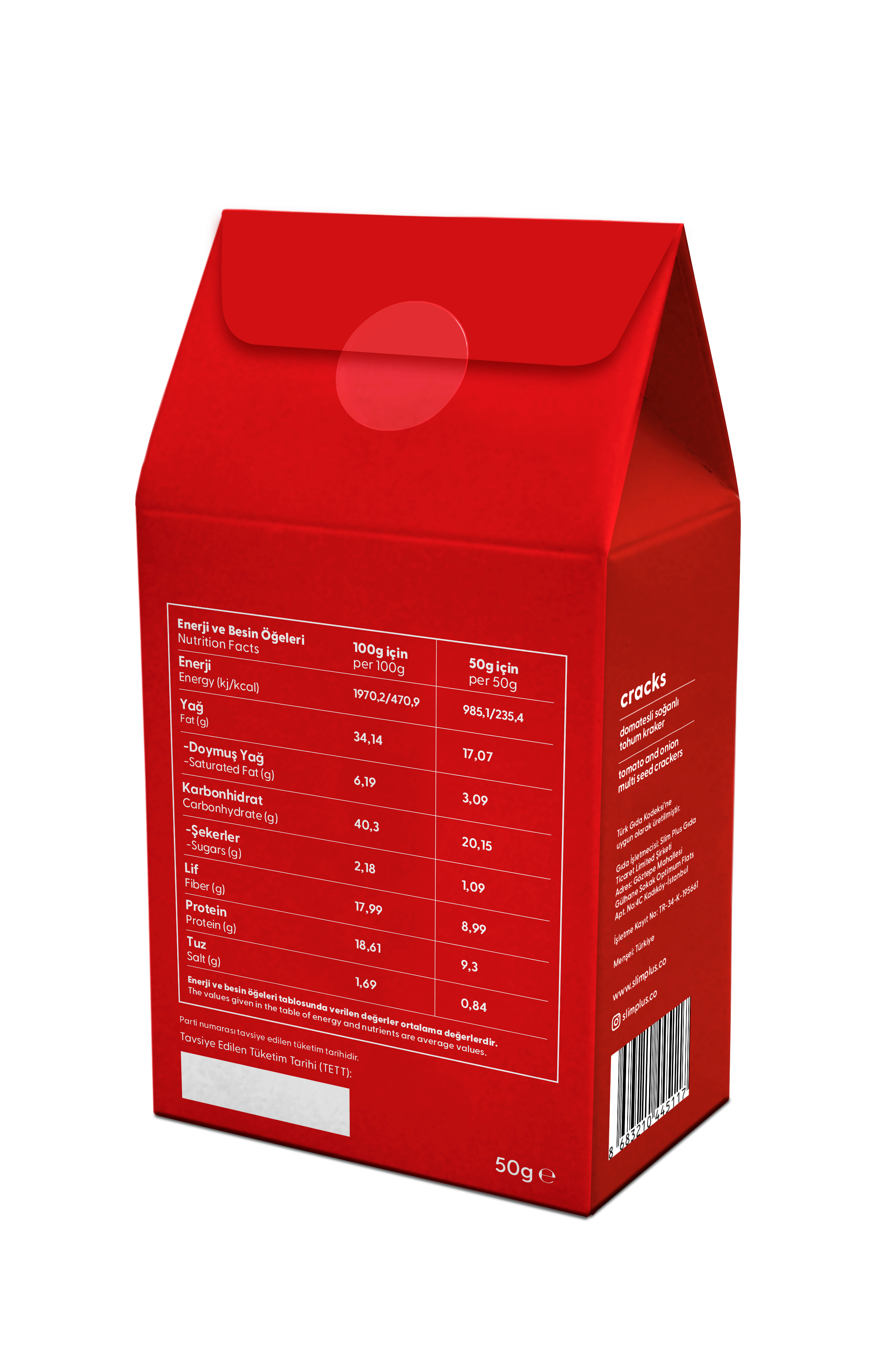 SlimPlus Co Gl&uuml;tensiz Cracks Atıştırmalık // Domates & Soğanlı