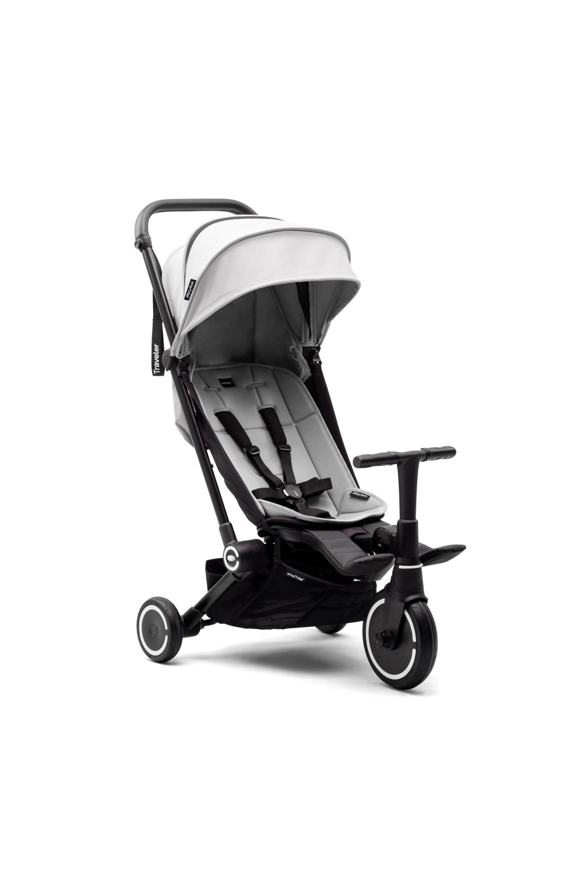 SmarTrike Traveler Kabin Boy Bebek Arabası ve Bisiklet // Everest White