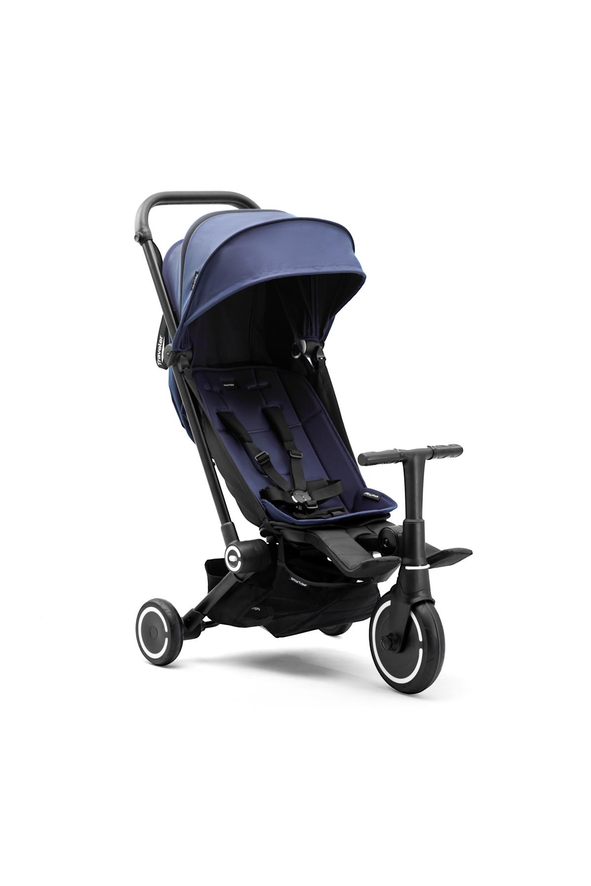 SmarTrike Traveler Kabin Boy Bebek Arabası ve Bisiklet // Midnight Blue