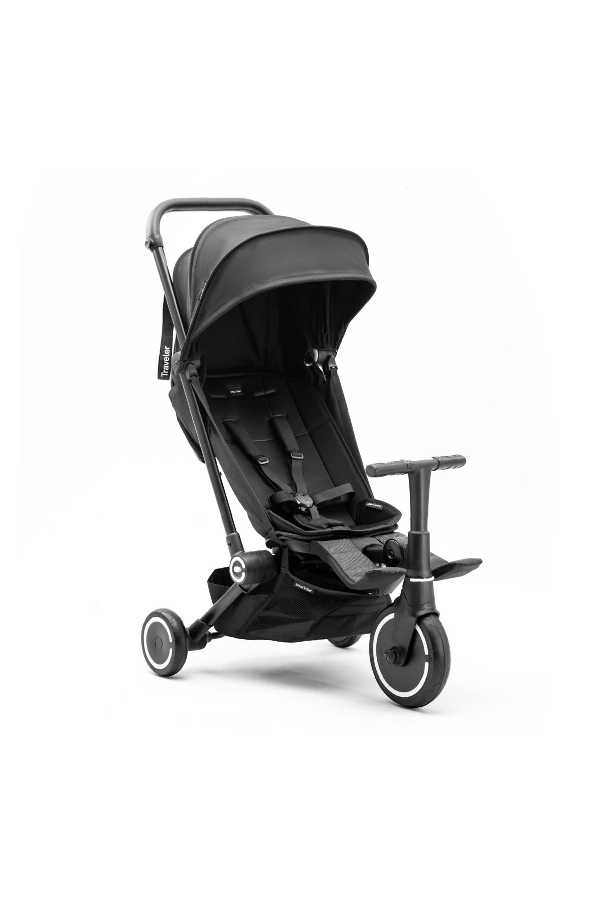 SmarTrike Traveler Kabin Boy Bebek Arabası ve Bisiklet // Onyx Black