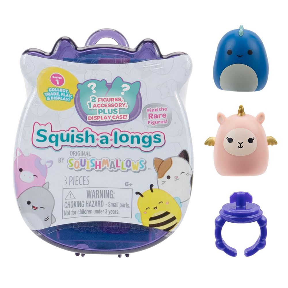 Squishmallows -  Squish-a-longs Yüzük + 2 Figür Set 2