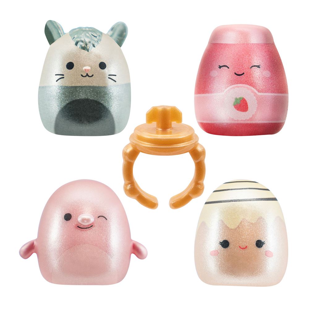 Squishmallows -  Squish-a-longs Yüzük + 2 Figür Set 2