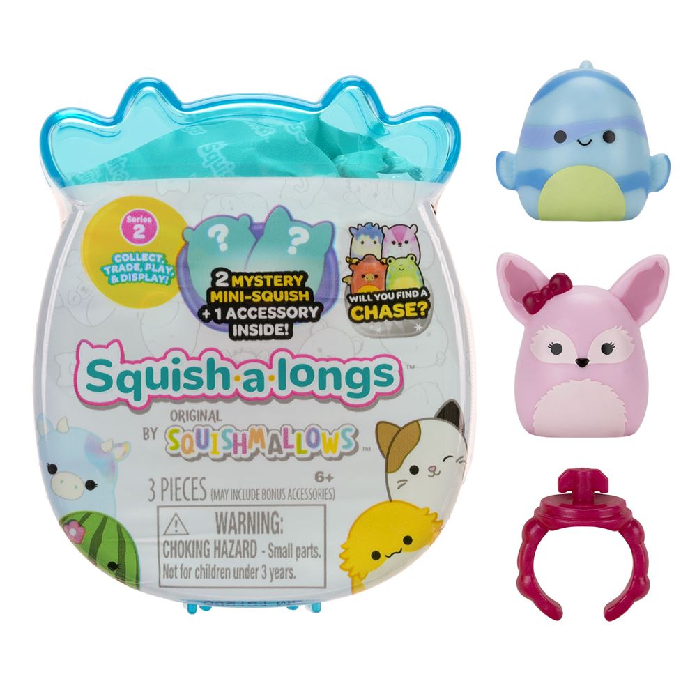 Squishmallows Squish-a-longs Yüzük + 2 Figür Set 3