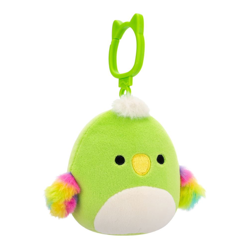 Squishmallows Papağan Wolfe Klipsli (9 cm)