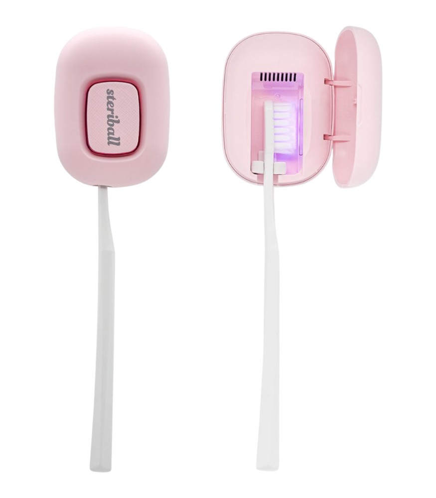 Steriball Diş Fırçaları için Akıllı Koruma Cihazı // Pembe