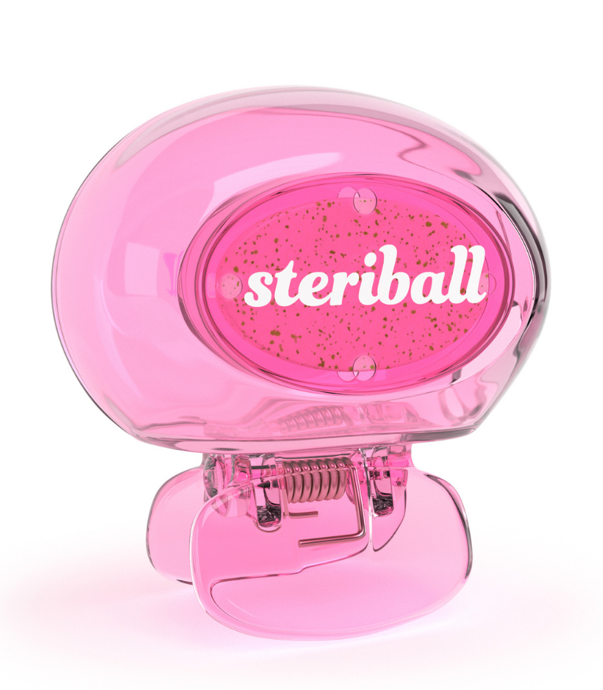 Steriball Çocuk Diş Fırçası Hijyenik Koruyucu Kap // Açık Pembe