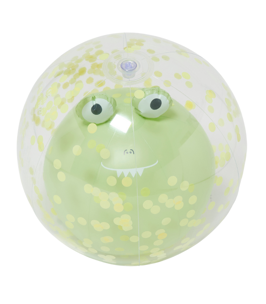 Sunnylife 3 Boyutlu Şişme Plaj Topu // Cookie the Croc Light Khaki