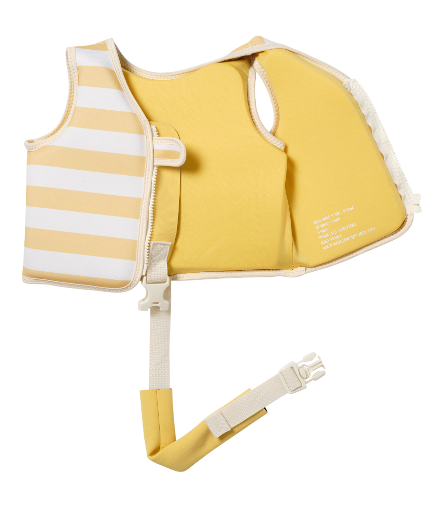 Sunnylife Çocuk Yüzme Yeleği // Seagull Mustard Stripe