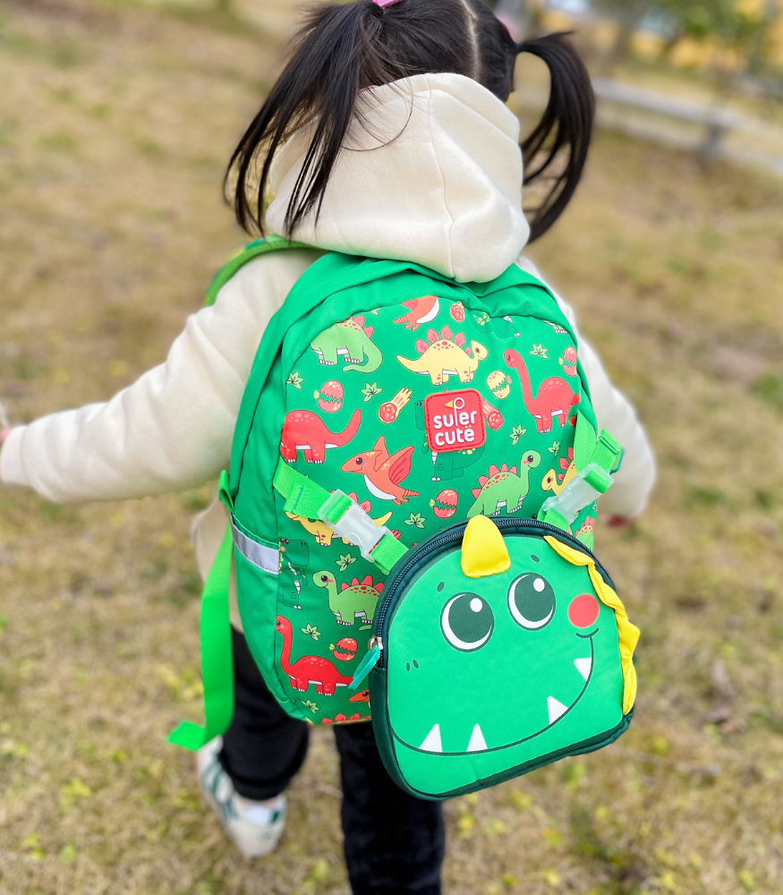 Supercute Two in One Sırt Çantası // Dinosaur