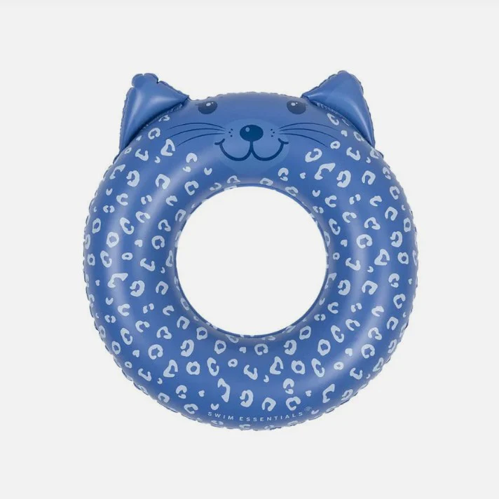 Swim Essentials Yüzme Simidi (55 cm) // Blue Leopard Animal