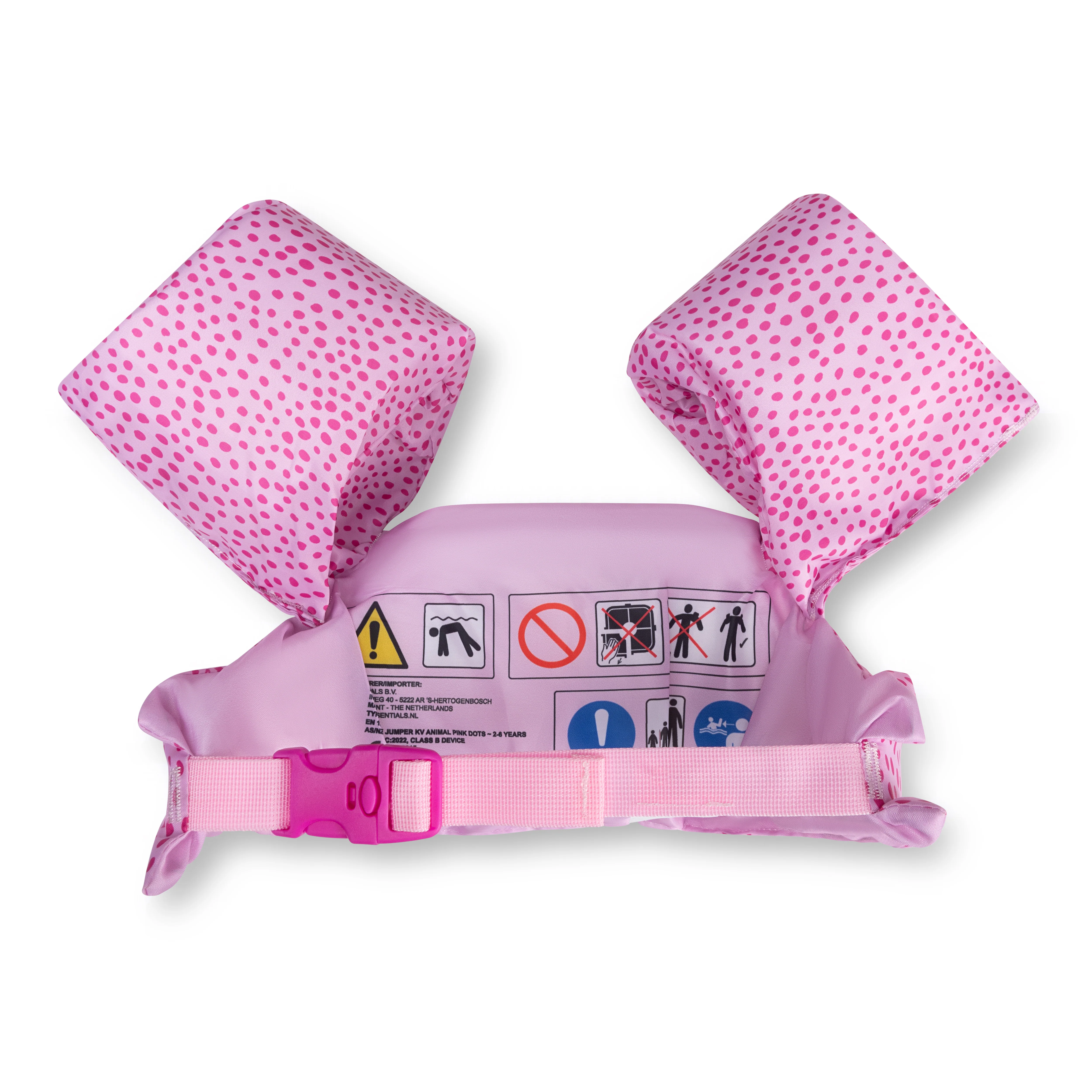 Swim Essentials Puddle Jumper Kolluklu Y&uuml;zme Yeleği // Pink w Dots - (2-6 Yaş)