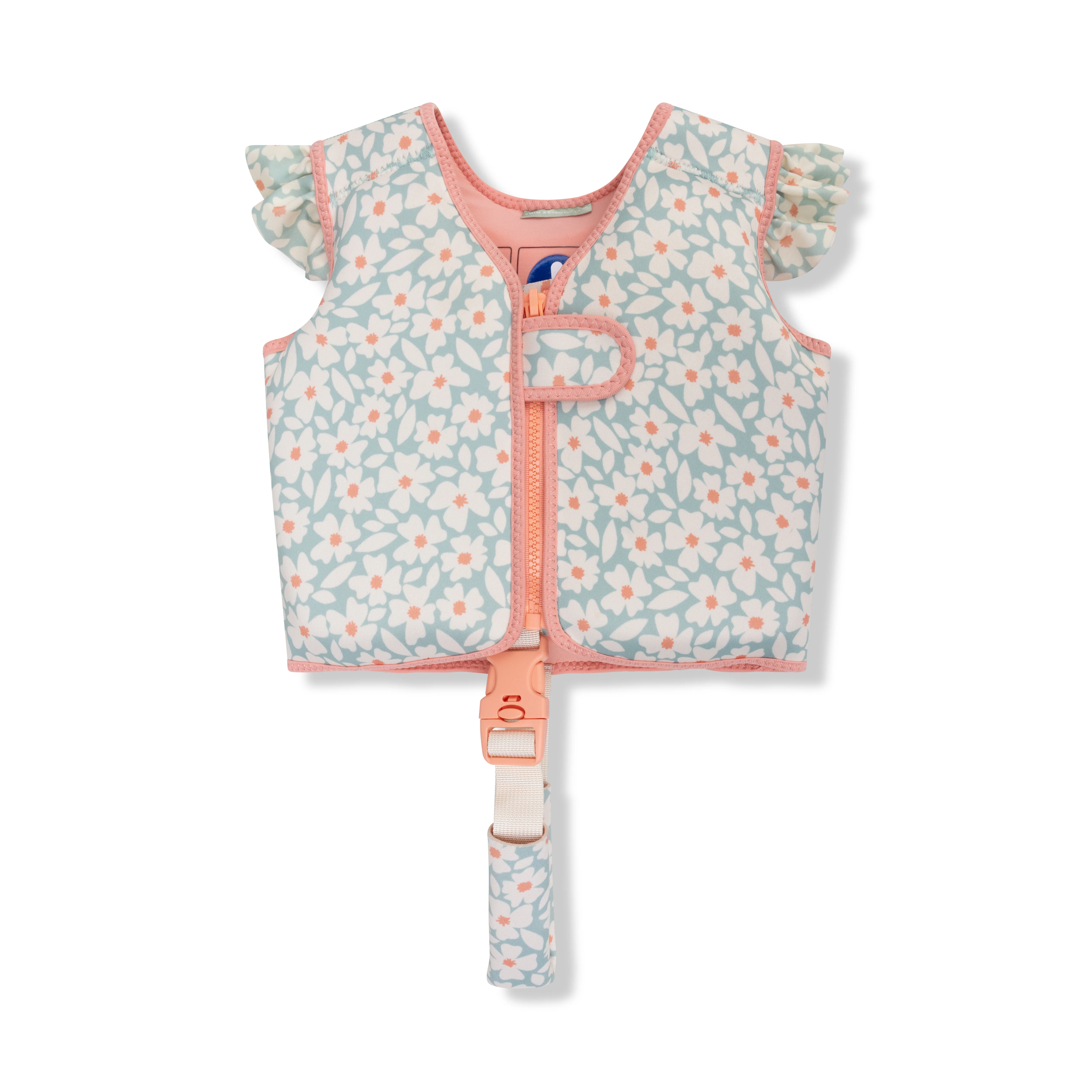 Swim Essentials K&ouml;p&uuml;k Dolgulu Y&uuml;zme Yeleği // Green Flowers - (3-6 Yaş)