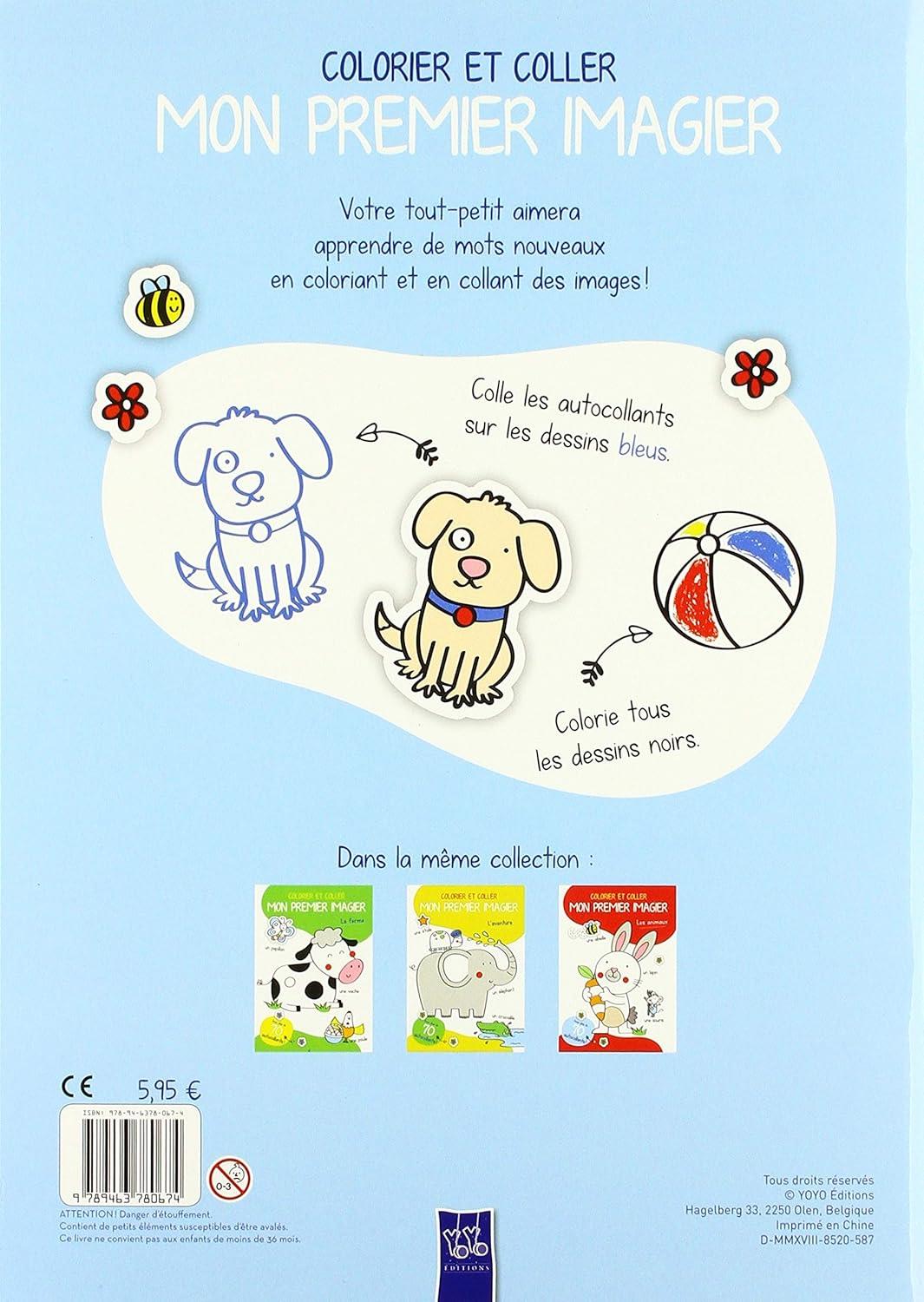 Yoyo Colorier et coller mon premier imagier: Le monde autour de moi