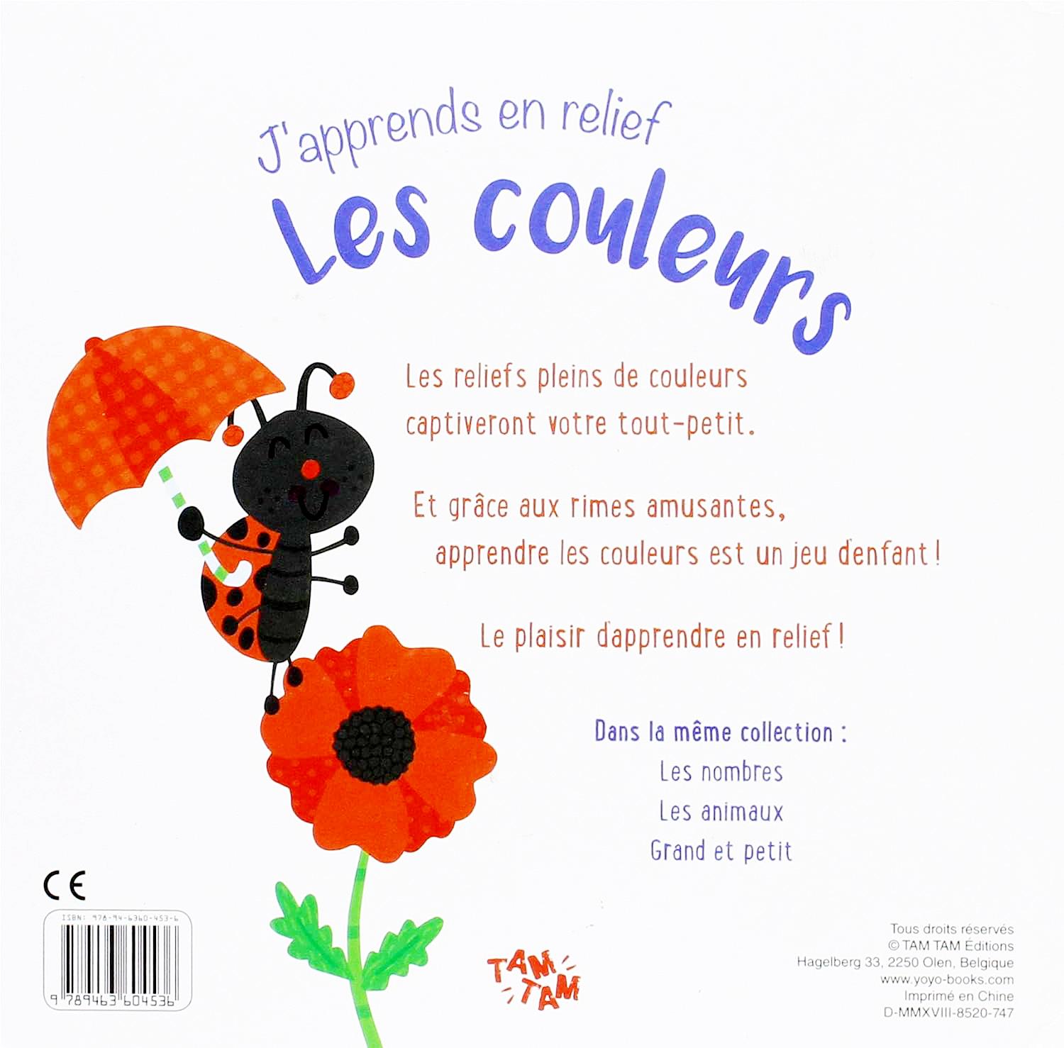 Yoyo J'apprends en relief - Les couleurs