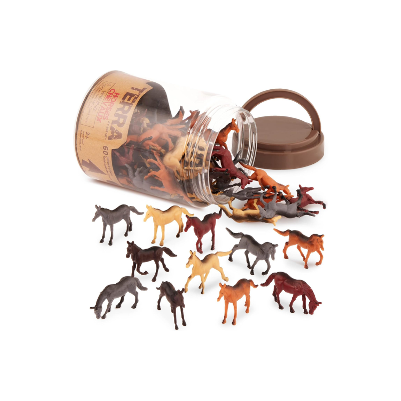 Terra Hayvan Figür Seti - Küçük // Atlar (60 Parça)