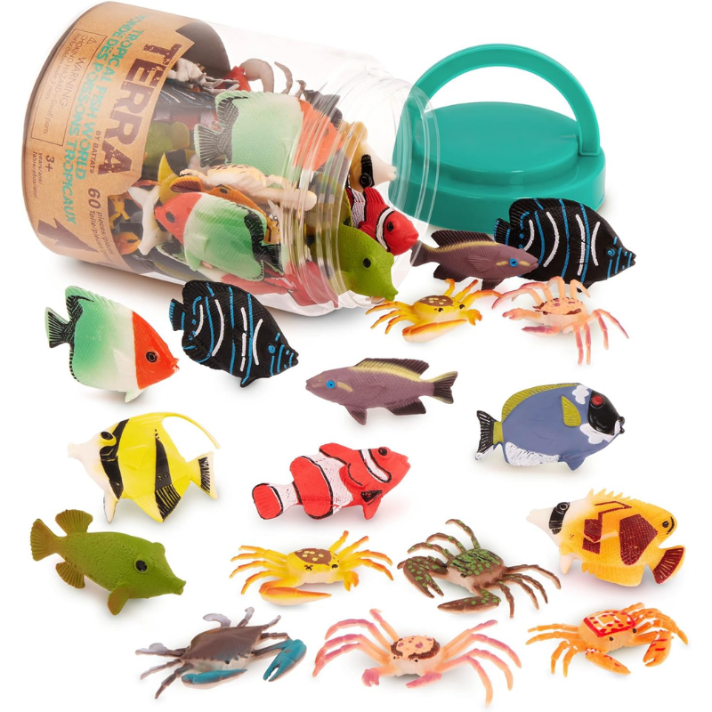 Terra Hayvan Figür Seti - Küçük // Tropikal Balıklar (60 Parça)