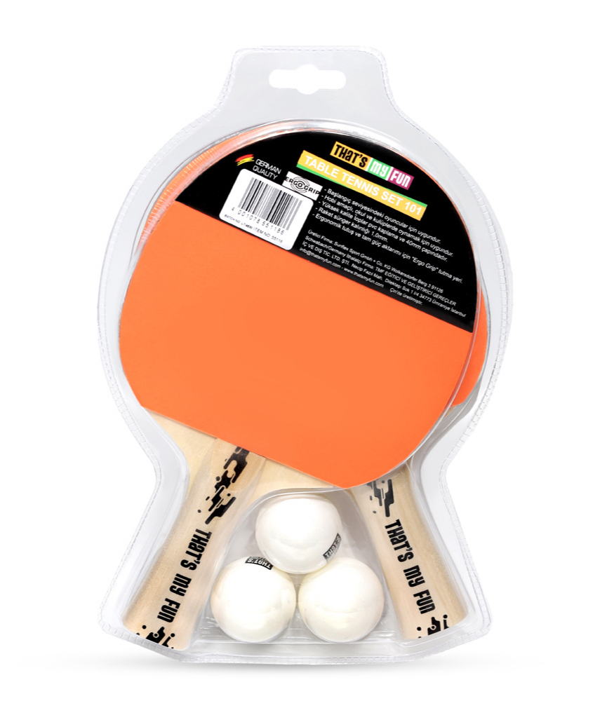 That's My Fun Masa Tenisi Seti // Turuncu & Siyah