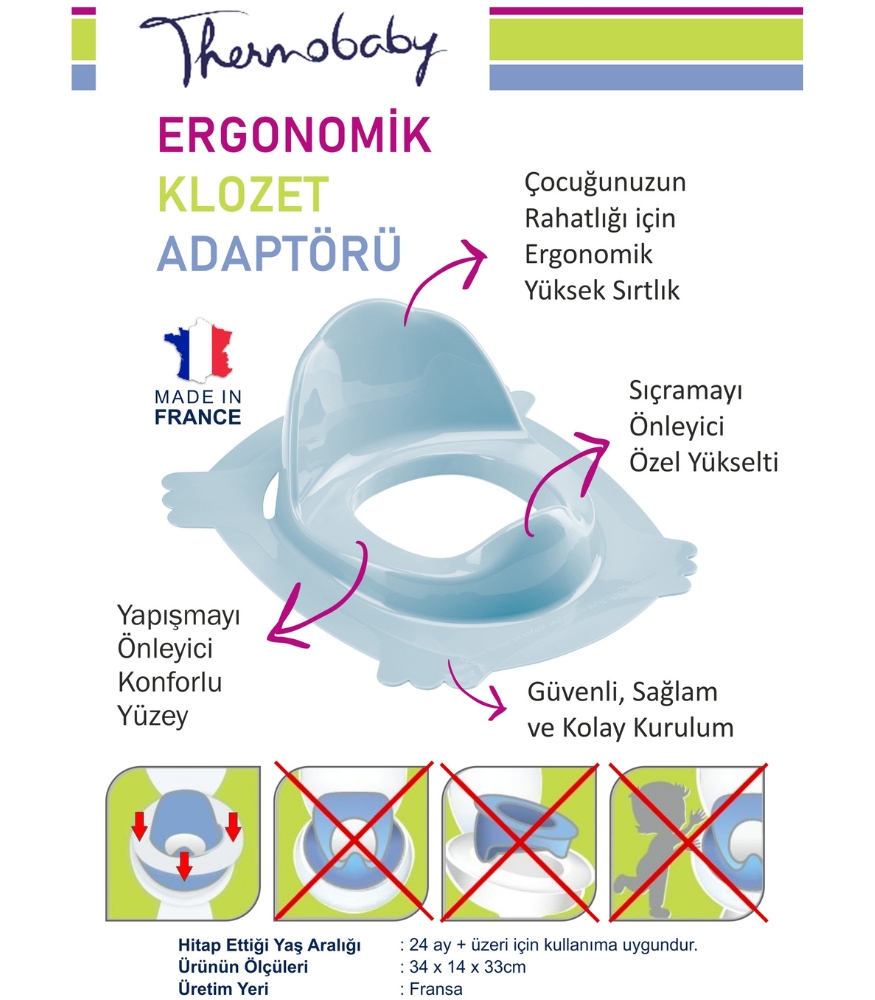Thermobaby Ergonomik Tuvalet Adaptörü // Beyaz
