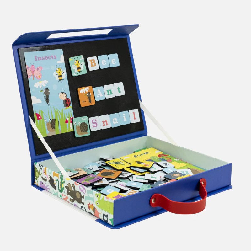 Tiger Tribe  Mıknatıslı Okuma Seti // ABC Animals (Mavi)
